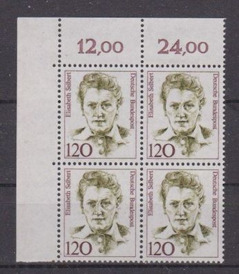 BRD 1987 postfrisch Ecke oben links MiNr. 1338 Frauen der deutschen Geschichte