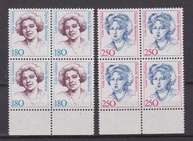BRD 1987 postfrisch mit Unterrand MiNr. 1427-1428 Frauen der deutschen Geschichte