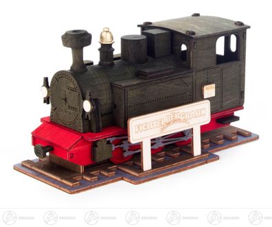 Räuchermann Räucher-Lok "Fichtelbergbahn" BxHxT 17 cmx10 cmx9 cm NEU Erzgebirge