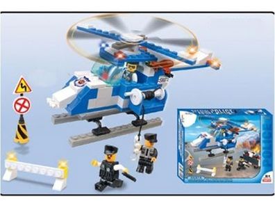 Best For Kids Bausteine Spielsteine Polizei Helikopter Hubschrauber Police