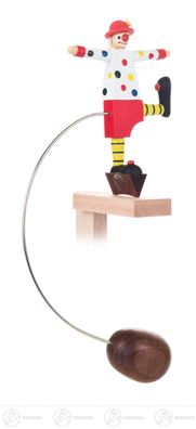 Spielzeug Schaukelfigur Clown, sortiert H=ca 23,5 cm NEU Erzgebirge Wippfigur