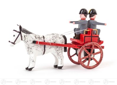 Miniatur Gespann Haspel-Gerätewagen H=ca 3,5 cm NEU Erzgebirge Weihnachtsfigur