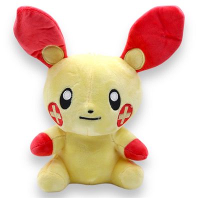 Plusle Plüschtier 18 cm - Pokemon Kuscheltier - Weiches Spielzeug