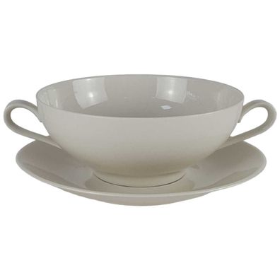 Suppentasse mit Untertasse Tasse Eschenbach Unbestimmten Formen Beige gebraucht-gut