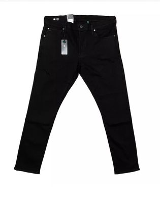 G-Star Herren Jeans 3301 Slim Nero Black Superstretch Schwarz Größe 38 / 32