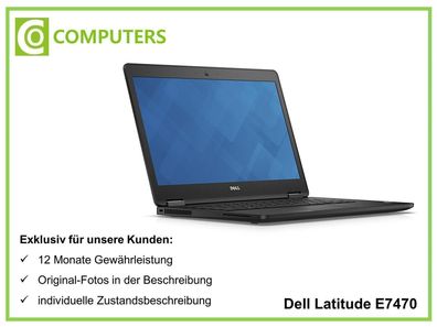 Dell Latitude E7470 i7-6600U 8 GB RAM 256 GB SSD - Lieferumfang: Noteboo