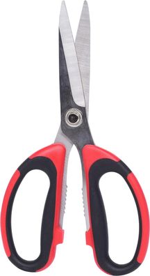 KS TOOLS Universal-Werkstattschere, 190mm, schwarz-rot