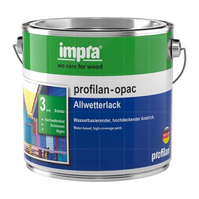 IMPRA Profilan Opac Allwetterlack 2.5 LTR Decklack Holzschutzlack Wetterschutzlack