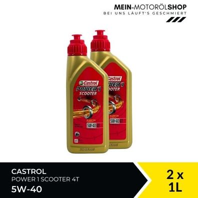 Castrol Power 1 Scooter 4T 5W-40 2x1 Liter