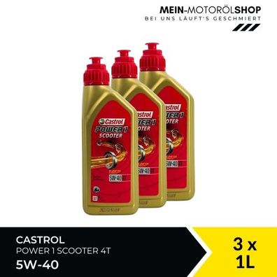 Castrol Power 1 Scooter 4T 5W-40 3x1 Liter