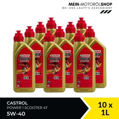 Castrol Power 1 Scooter 4T 5W-40 10x1 Liter