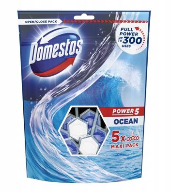 Domestos Power 5 WC-Oceanblock, 5x55g, 275g