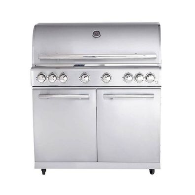 Allgrill Gasgrill CHEF XL Edelstahl Modular Grundmodell 6 Brenner, Backburner (50090