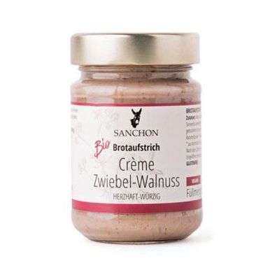 Sanchon Brotaufstrich Crème Zwiebel-Walnuss, Sanchon 190g