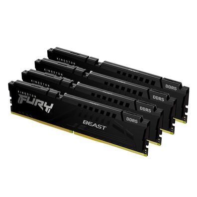 Kingston FURY Beast - DDR5 - Kit - 128 GB: 4 x 32 GB - DIMM 288-PIN - 5200 MHz ... ->