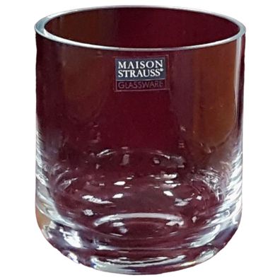 Maison Strauss Glassware Teelicht Windlicht H 13,7 cm