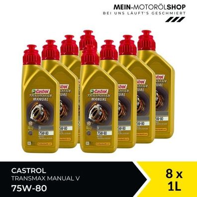 Castrol Transmax Manual V 75W-80 8x1 Liter