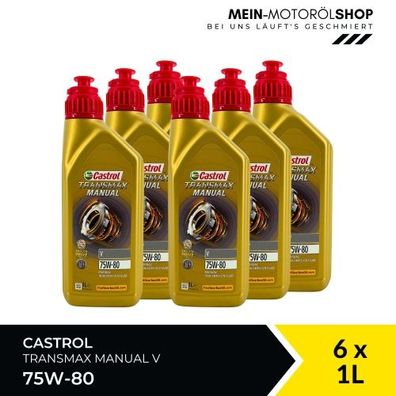 Castrol Transmax Manual V 75W-80 6x1 Liter