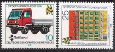 DDR Nr.2353/54 * * Herbstmesse 1978, postfrisch