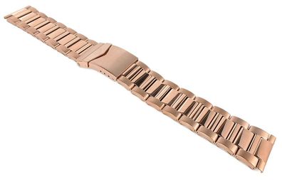 Metallband | Uhrenarmband aus Edelstahl / PVD roségoldfarben 32311