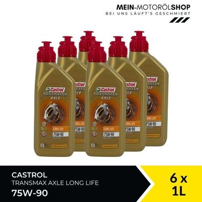 Castrol Transmax Axle Long Life 75W-90 6x1 Liter