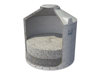 Sickerschächte 8340 Liter - 18152 Liter