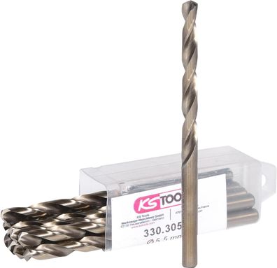 KS TOOLS HSS-G Co 5 Spiralbohrer, 5,5mm, 10er Pack