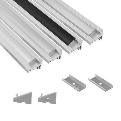 A20 LED Aluprofil Silber Eckprofil 30°