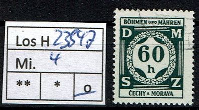 Los H23847: Böhmen & Mähren Dienst Mi. 4, gest