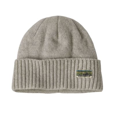 Patagonia Beanie Brodeo og legacy label: crisp grey