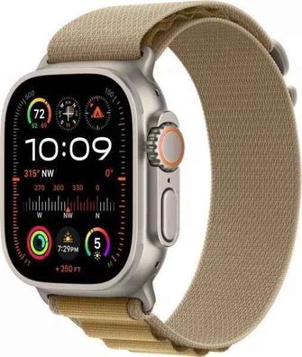 Apple Watch Ultra 2 LTE 49mm Titanium Natur Alpin Loop Mandel M