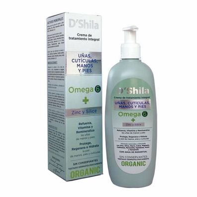 Shila Crema Manos Uñas Cuticulas y Pies Omega 6 250ml