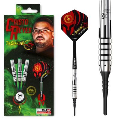 BULL'S Cristo Reyes Soft Dart, 90 % Tungsten/ 18 Gr. / /erpackungseinheit 1 Stück