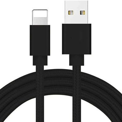 Ladekabel für Apple iPhone 11 X XS 8 7 6s 5s iPad Lightning zu USB Schwarz Retoo