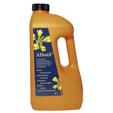 Alba Schwedische Rapsöl-Zubereitung mit Buttergeschmack - 1 x 2 l Flasche