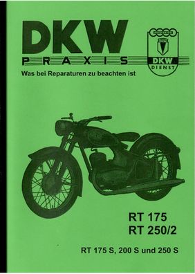 Reparaturanleitung DKW RT RT 175 S, 200 S, 250 S, Motorrad, Zweirad, Oldtimer