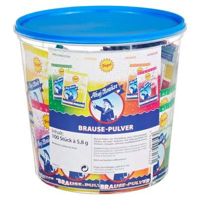 Ahoj-Brause Brausepulver 100 Stück à 5,8 g - 100 x 580 g Packung