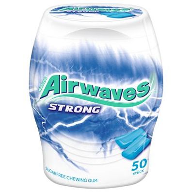 5x Airwaves Dragees Strong 50 Stück - 70 g Fass