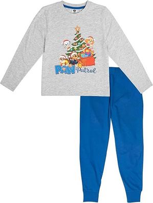 Paw Patrol Schlafanzug für Jungen - Christmas Kinder Winter Pyjama Set Weihnachten