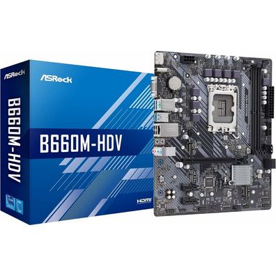 ASRock B660M-HDV B660MHDV Motherboard micro ATX (90-MXBH40-A0UAYZ) (90MXBH40A0UAYZ)