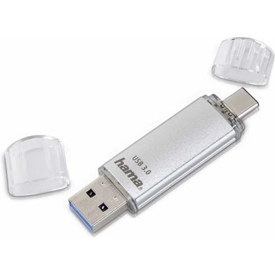 hama USB-Stick C-Laeta silber 128 GB