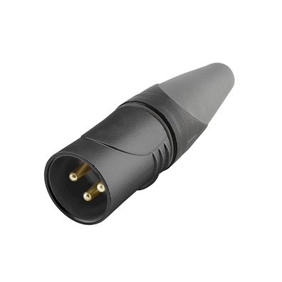 HICON XLR, 3-pol , Metall-Stecker ,(IP67 im gesteckten Zustand )