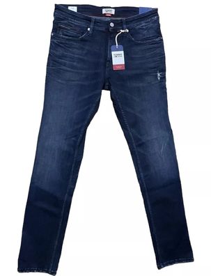 Tommy Jeans Herren Slim Fit Gerades Bein Scanton blau dunkelblau Größe 36 / 34