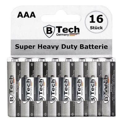 Batterie Super Heavy Duty (16er Pack) R03 AAA Micro-Blister