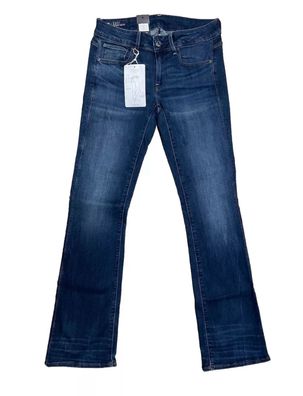 G-Star Damen Jeans 3301 Mid Skinny Bootcut Medium Indigo Aged blau Größe 26/32