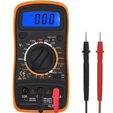 Digital Multimeter mit Ohmmeter Amperemeter Voltmeter für AC/ DC Stromprüfer Retoo