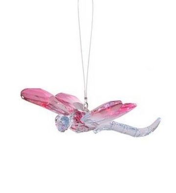 Gift Company Birds, Libelle, transparent-rosa 1 St