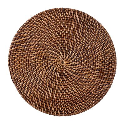 Platzset LOMBOK Rattan Natural D30cm Platzmatte Untersetzer Platzdeckchen