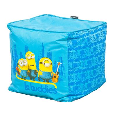 Hocker LE Buddies Minions 40x40cm blau Kinderhocker Sitzwürfel Kinderzimmer