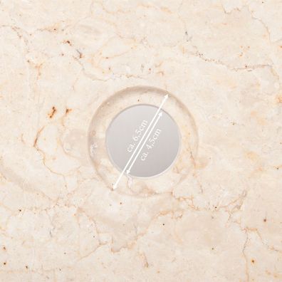 Marmor Waschbecken MARMER-oval Beige Aufsatzwaschbecken Naturstein Waschtisch